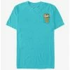 Cartoons Disney Chip And Dale Chipmunk Faux Pocket T-Shirt