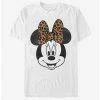 Cartoons Disney Mickey Mouse Modern Minnie Face Leopard T-Shirt
