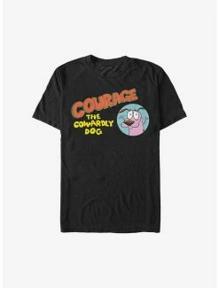 Cartoons Courage The Cowardly Dog Courage Logo T-Shirt