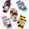 Anime JoJo's Bizarre Adventure Passione Gang Chibi Ankle Sock Set - BoxLunch Exclusive