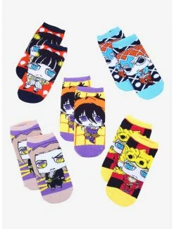Anime JoJo's Bizarre Adventure Passione Gang Chibi Ankle Sock Set - BoxLunch Exclusive