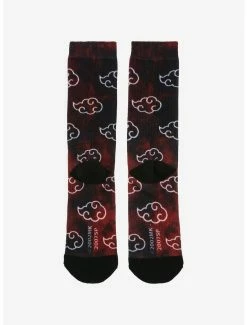 Anime Naruto Akatsuki Clouds Crew Socks - BoxLunch Exclusive -Cheap Anime Store 15630067 av2