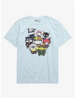 Anime Naruto Shippuden X Hello Kitty And Friends Ninja Group Women's T-Shirt - BoxLunch Exclusive