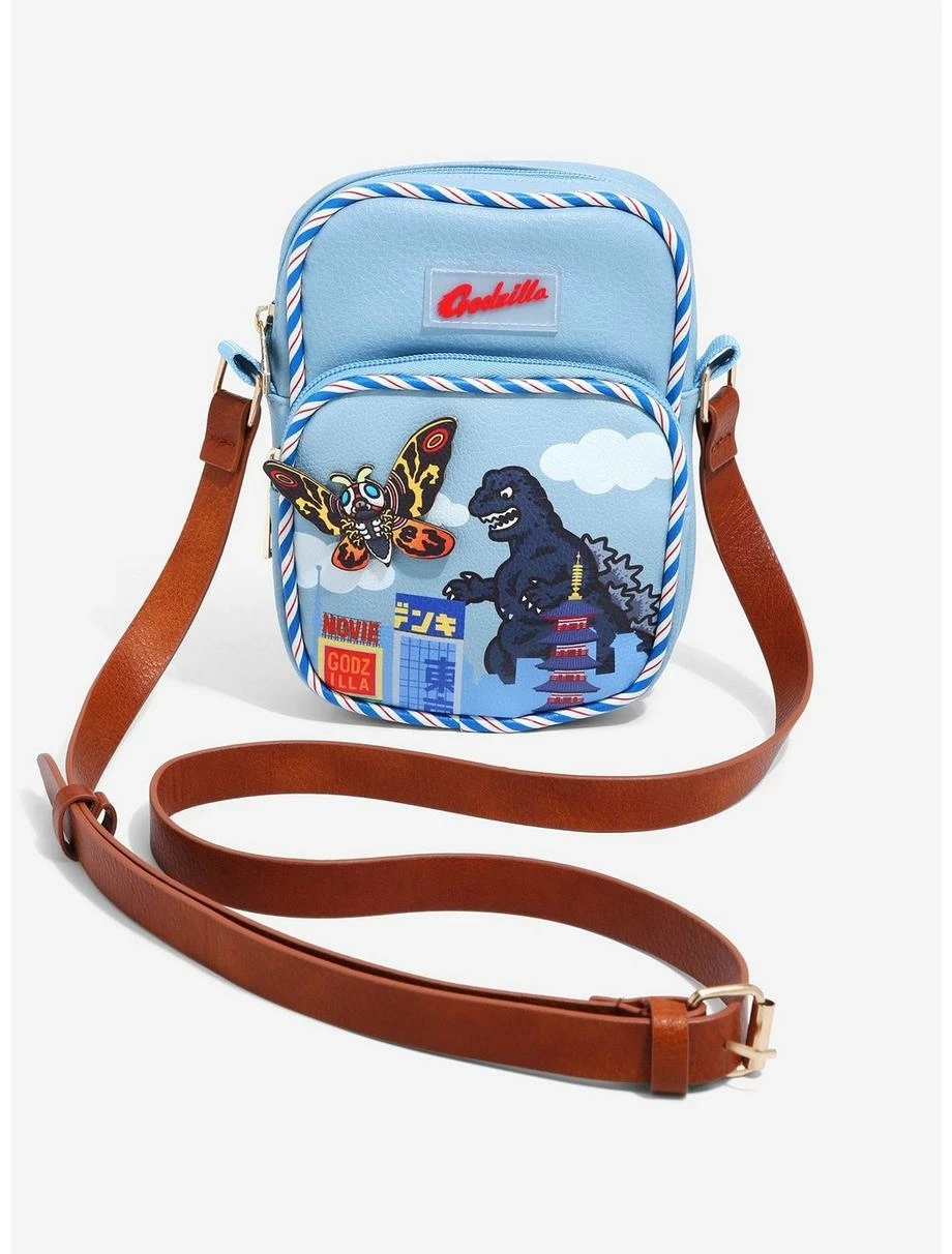 Anime Godzilla Mothra & Godzilla Crossbody Bag - BoxLunch Exclusive 3 Anime Godzilla Mothra & Godzilla Crossbody Bag - BoxLunch Exclusive - Image 3