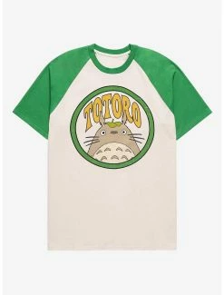 Anime Studio Ghibli My Neighbor Totoro Circular Portrait Raglan T-Shirt
