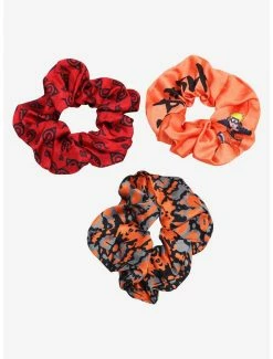 Anime Naruto Shippuden Naruto Uzumaki Scrunchy Set - BoxLunch Exclusive