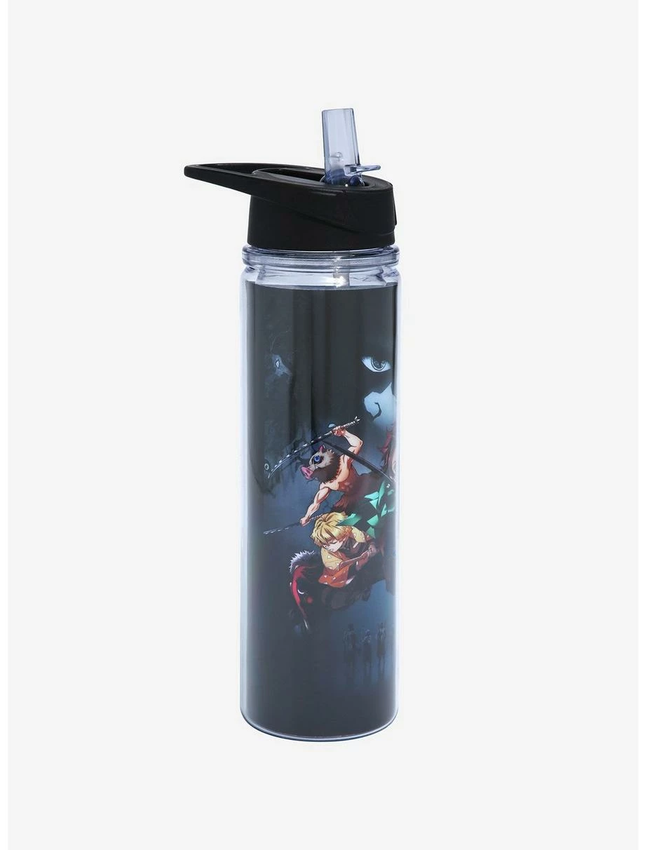 Anime Demon Slayer: Kimetsu No Yaiba Group Character Poster Water Bottle 2 Anime Demon Slayer: Kimetsu No Yaiba Group Character Poster Water Bottle - Image 2