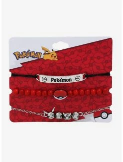 Gamer Pokémon Kanto Region Starters Bracelet Set - BoxLunch Exclusive -Cheap Anime Store 17887723 av2