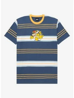 Gamer Nintendo Super Mario Bros. Bowser Striped T-Shirt - BoxLunch Exclusive