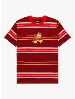 Gamer Nintendo Super Mario Bros. Donkey Kong Striped T-Shirt - BoxLunch Exclusive