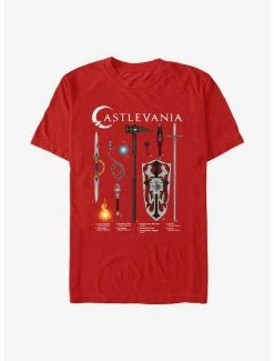 Anime Castlevania Weapons Textbook T-Shirt