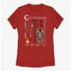 Gamer Castlevania Weapons Textbook Womens T-Shirt