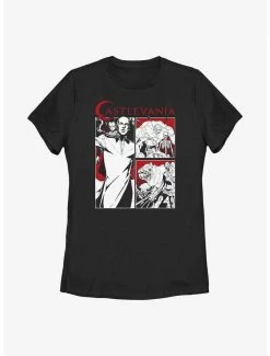 Anime Castlevania Night Creature Panels Womens T-Shirt
