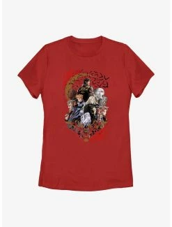 Anime Castlevania Crescent Group Womens T-Shirt