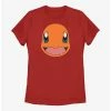 Anime Pokémon Charmander Face Womens T-Shirt