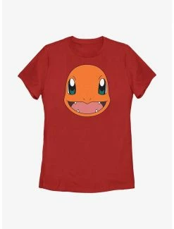 Anime Pokémon Charmander Face Womens T-Shirt