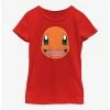 Anime Pokémon Charmander Face Youth Girls T-Shirt