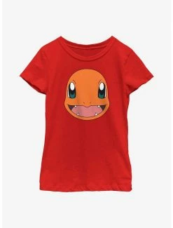 Anime Pokémon Charmander Face Youth Girls T-Shirt
