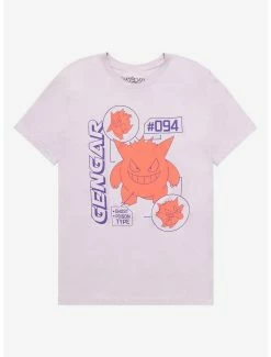 Gamer Pokémon Gengar Pokédex Entry T-Shirt - BoxLunch Exclusive