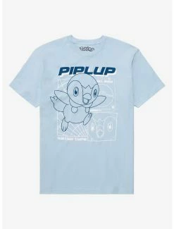 Gamer Pokémon Piplup Pokédex Entry T-Shirt - BoxLunch Exclusive