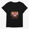 Cartoons Pink Panther Cute Smirk Womens T-Shirt Plus Size