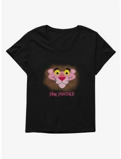 Cartoons Pink Panther Cute Smirk Womens T-Shirt Plus Size
