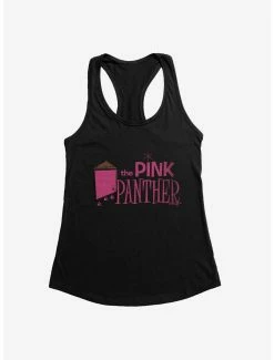 Cartoons Pink Panther Door Womens Tank Top