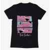 Cartoons Pink Panther Face Tiles Womens T-Shirt