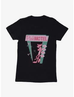 Cartoons Pink Panther Pink Motel Womens T-Shirt