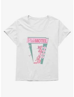 Cartoons Pink Panther Pink Motel Womens T-Shirt Plus Size