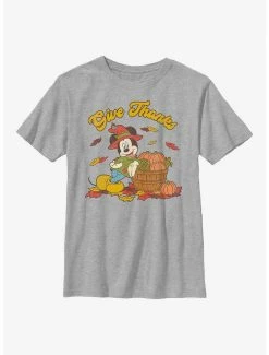 Cartoons Disney Mickey Mouse Give Thanks Youth T-Shirt