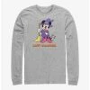 Cartoons Disney Minnie Mouse Happy Halloween Witch Long-Sleeve T-Shirt