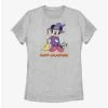 Cartoons Disney Minnie Mouse Happy Halloween Witch Womens T-Shirt