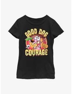 Cartoons Courage The Cowardly Dog Good Dog Scary Youth Girls T-Shirt
