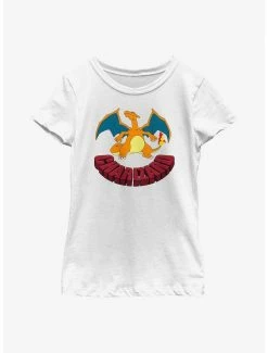 Gamer Pokemon Charizard Youth Girls T-Shirt