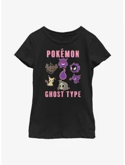 Gamer Pokemon Ghost Type Youth Girls T-Shirt