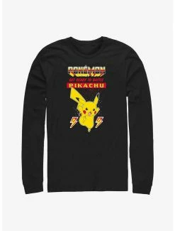 Gamer Pokemon Battle Ready Pikachu Long-Sleeve T-Shirt