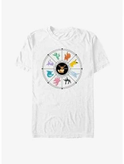 Gamer Pokemon Eevee Evolution Tarot Card T-Shirt