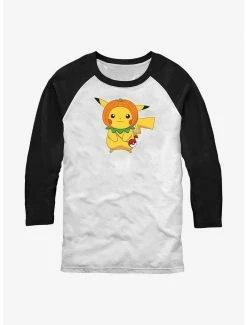 Gamer Pokemon Pumpkin Hat Pikachu Raglan T-Shirt