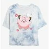 Gamer Pokemon Clefairy Fairy Dance Tie-Dye Womens Crop T-Shirt