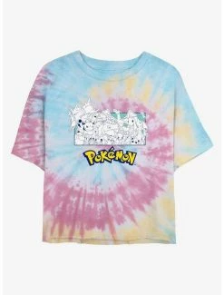 Gamer Pokemon The Classics Tie-Dye Womens Crop T-Shirt