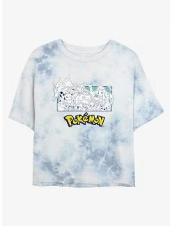 Gamer Pokemon The Classics Tie-Dye Womens Crop T-Shirt
