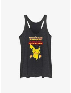 Gamer Pokemon Battle Ready Pikachu Womens Tank Top