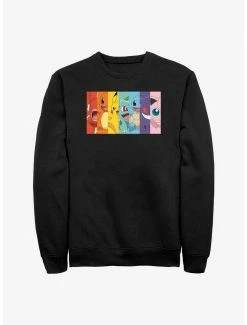 Gamer Pokemon Rainbow Panels Sweatshirt