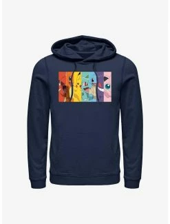 Gamer Pokemon Rainbow Panels Hoodie